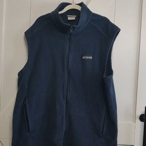 Columbia Dark Blue Sleeveless Fleece Vest